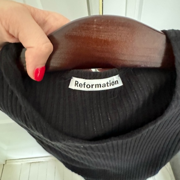 Reformation Maly Black Mini Dress Size S - Picture 9 of 9